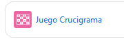 Juego crucigrama